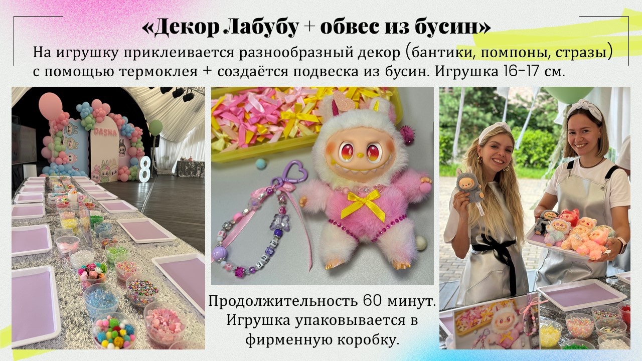 Презентация: Декор Лабубу + обвес из бусин