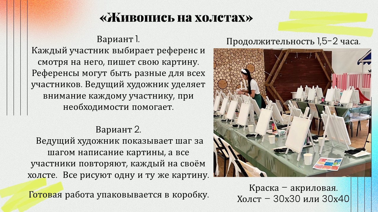 Презентация: Живопись на холстах