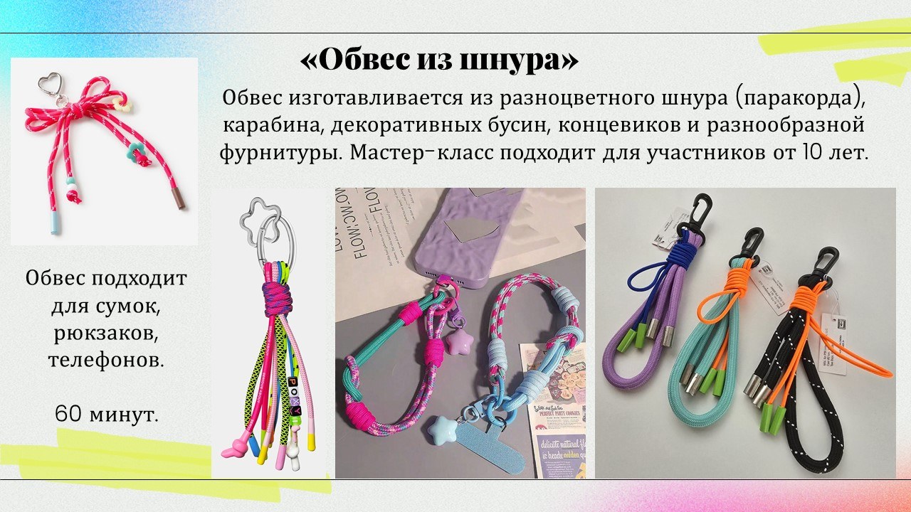 Презентация: Обвес из шнура