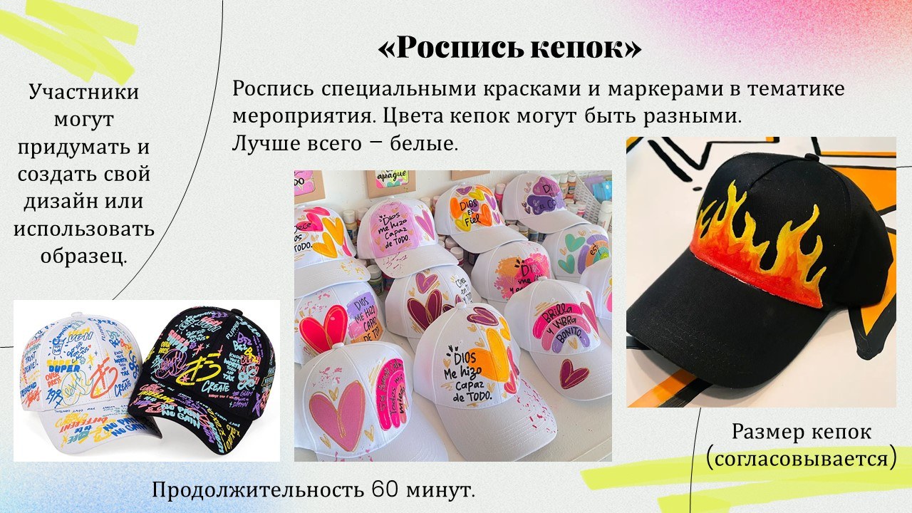 Презентация: Роспись кепок