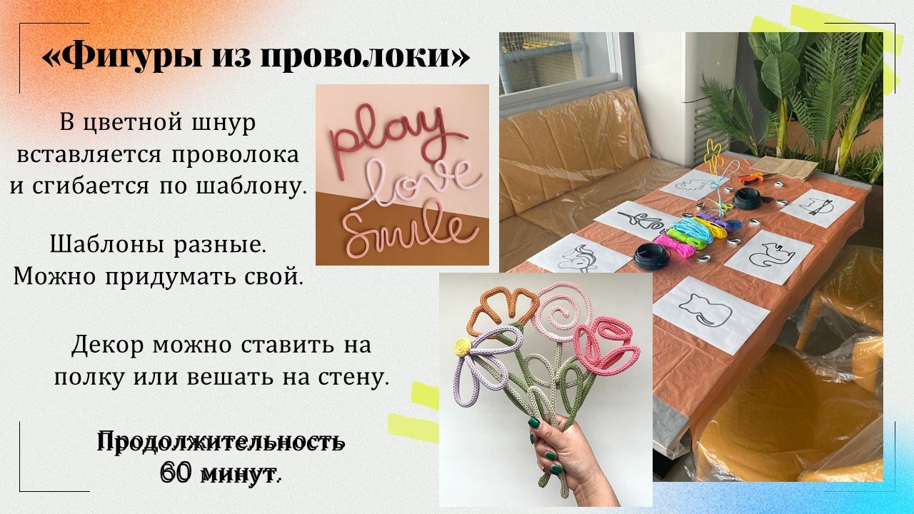 Презентация: Фигуры из проволоки